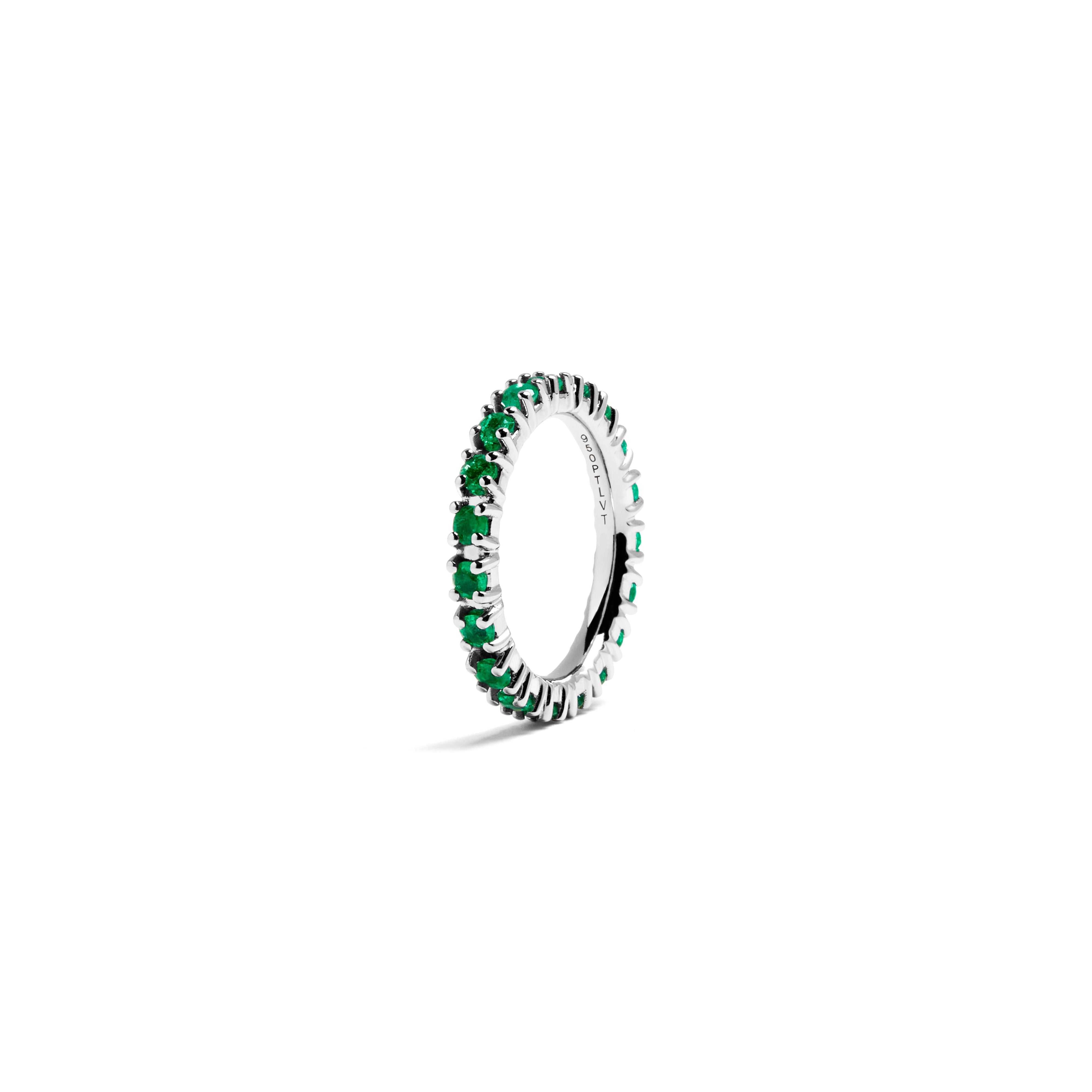 MEMOIR BARS RING EMERALDS