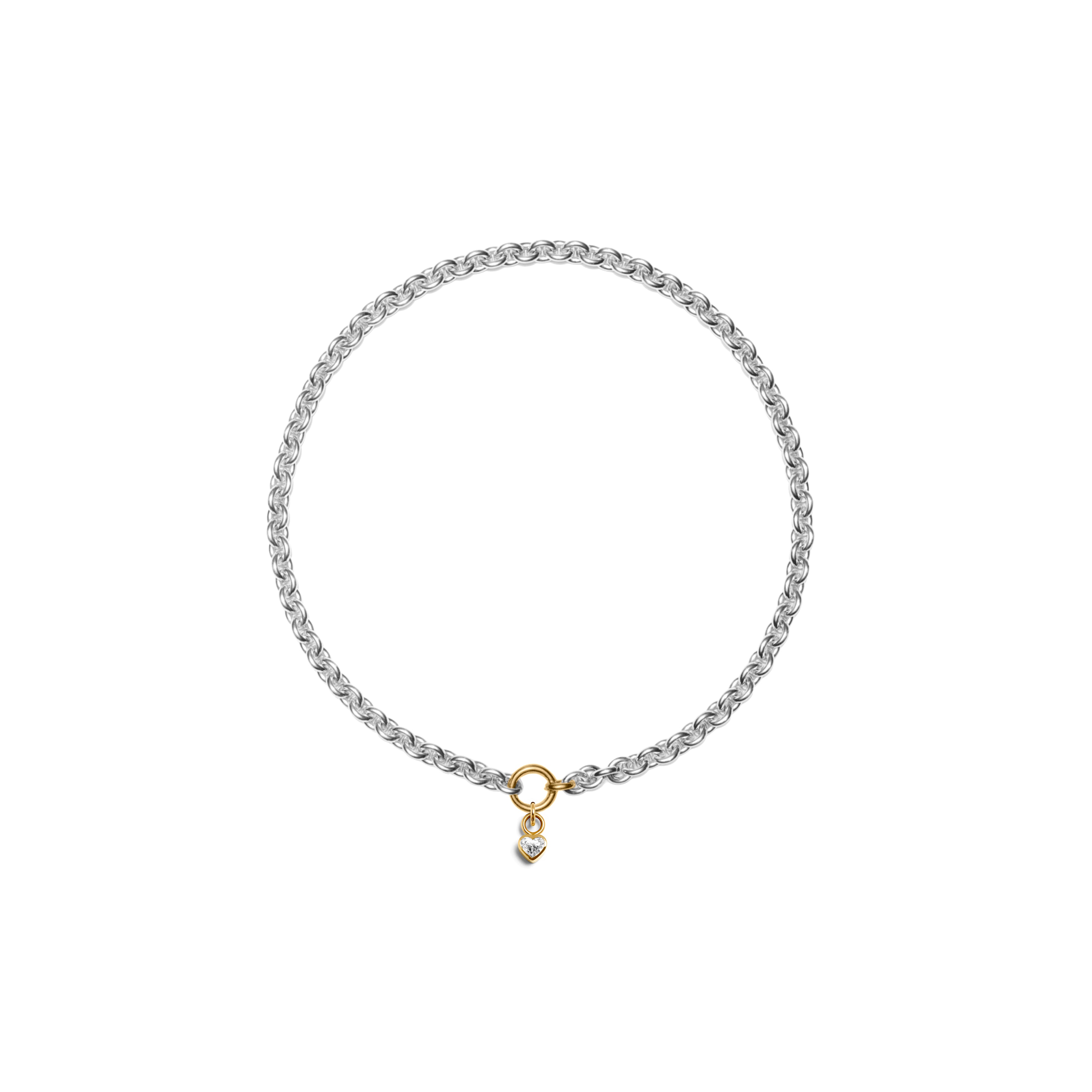 HEART DIAMOND TOKEN x CHUNKY CHAIN