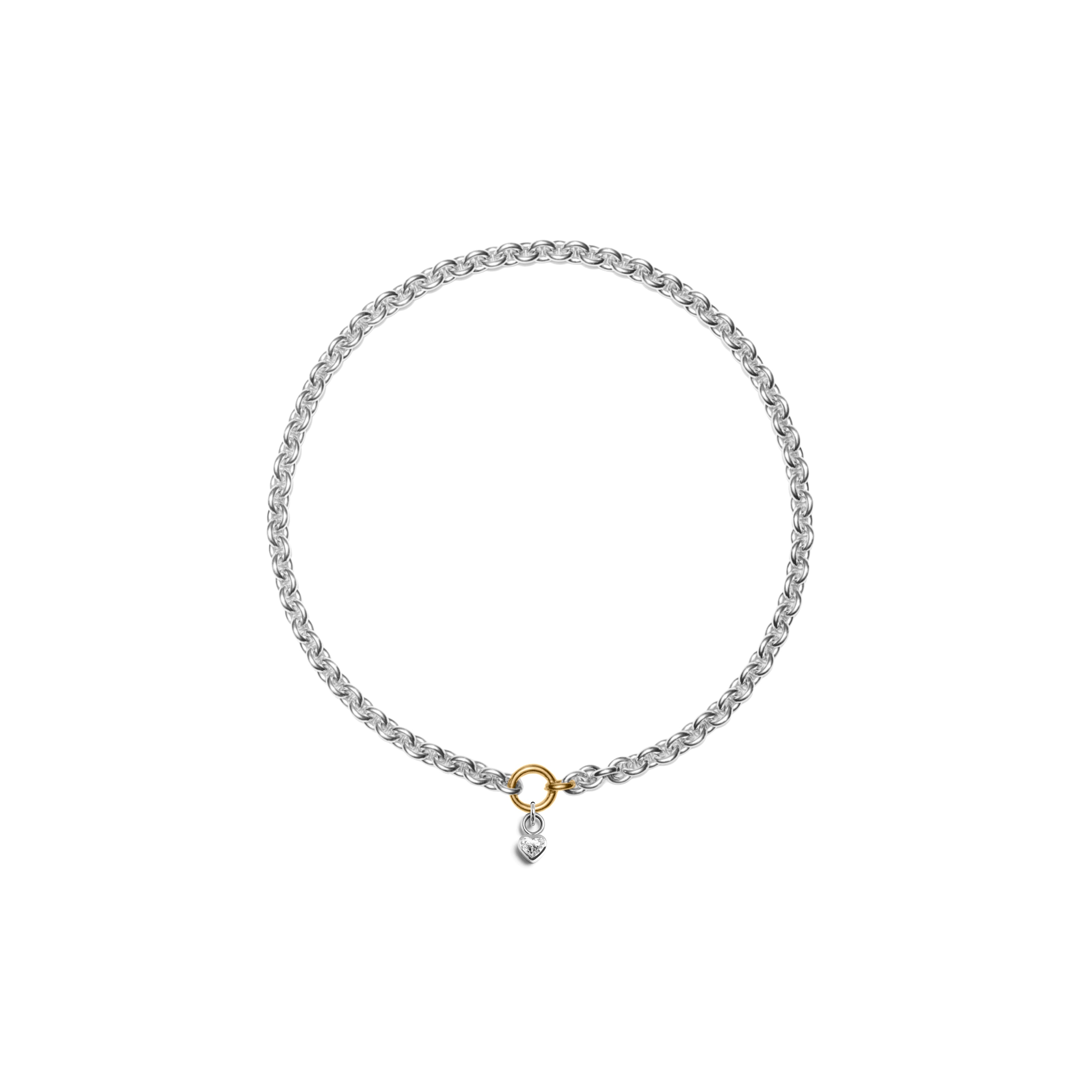 HEART DIAMOND TOKEN x CHUNKY CHAIN