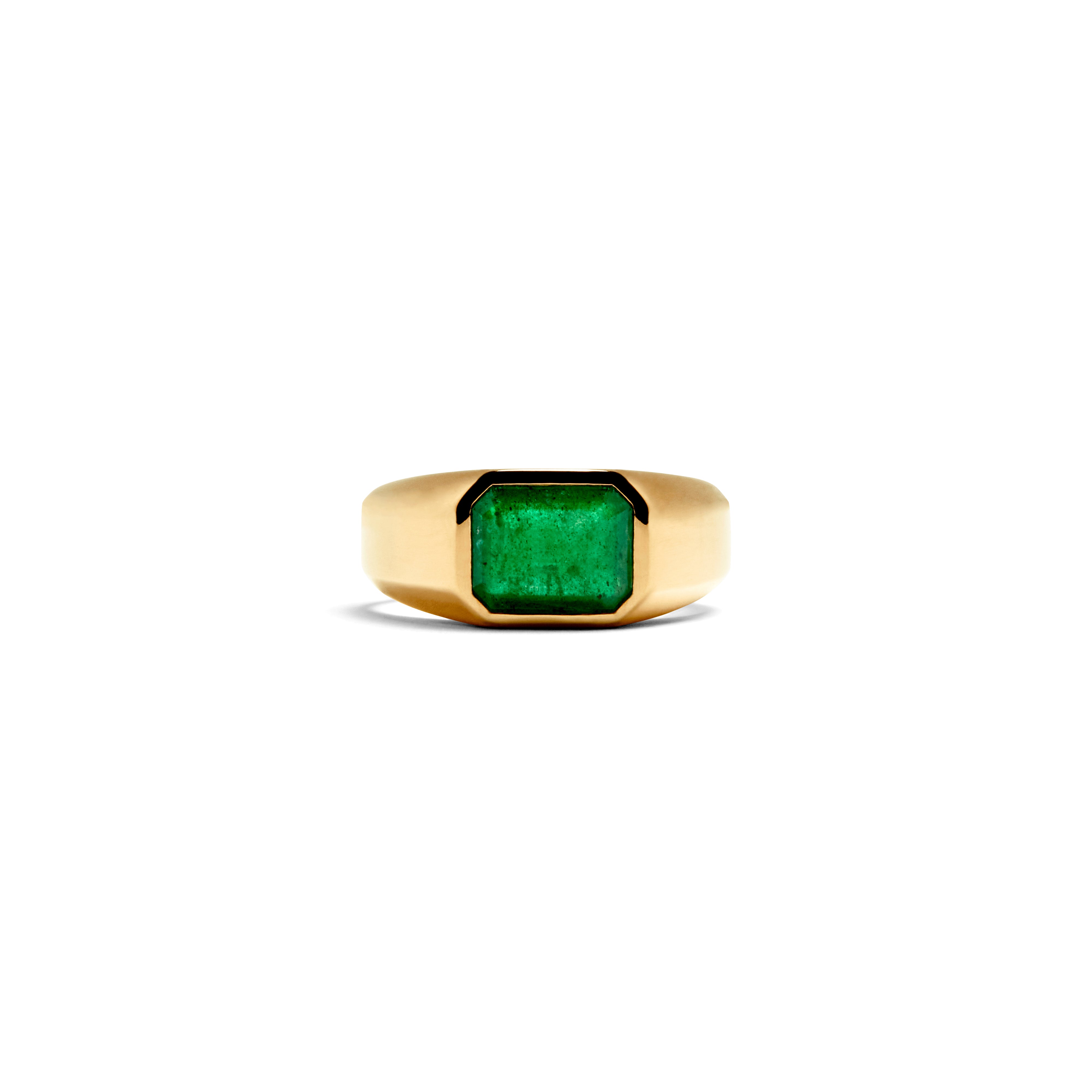 EMERALD SIGNET RING