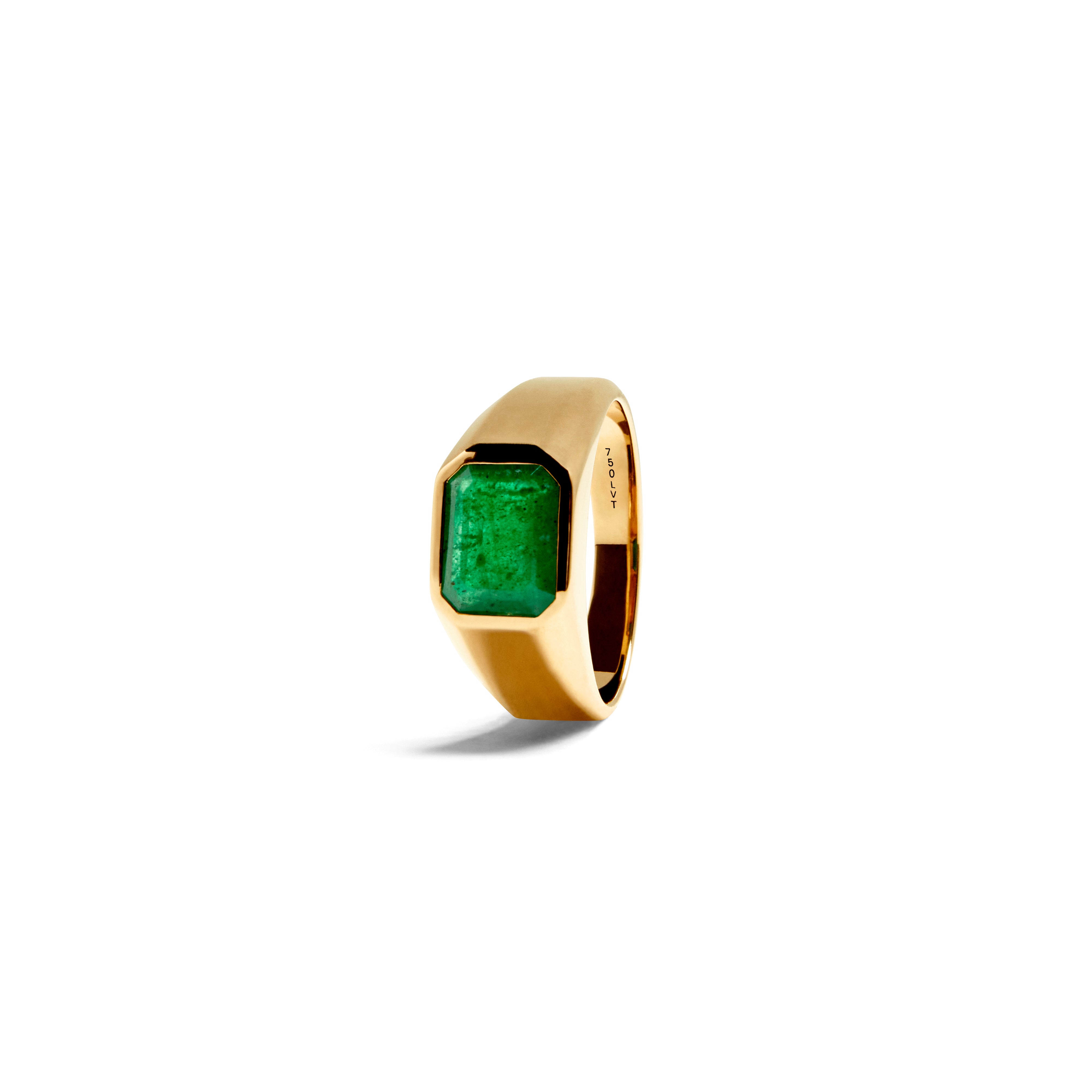 EMERALD SIGNET RING