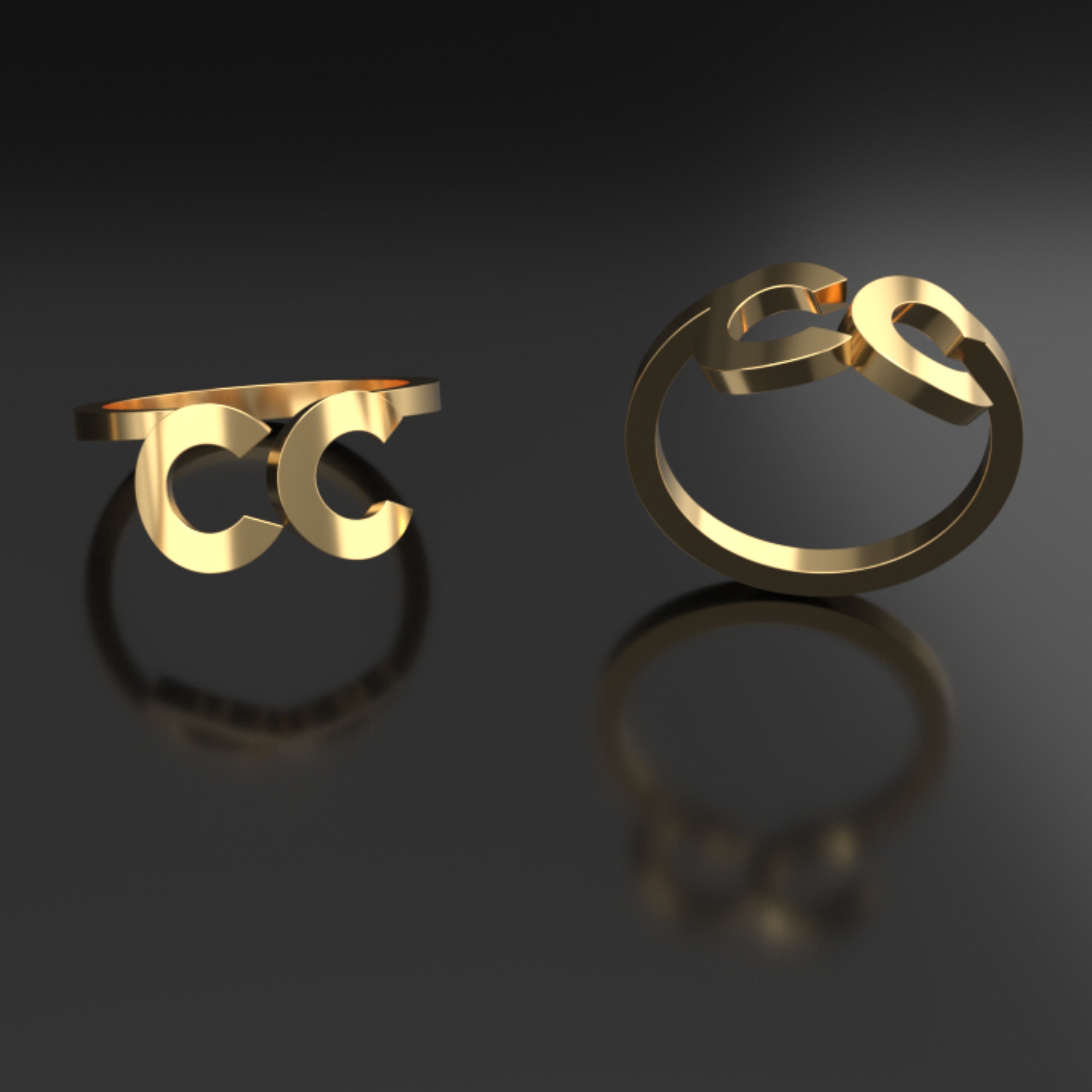 INITIALS RING