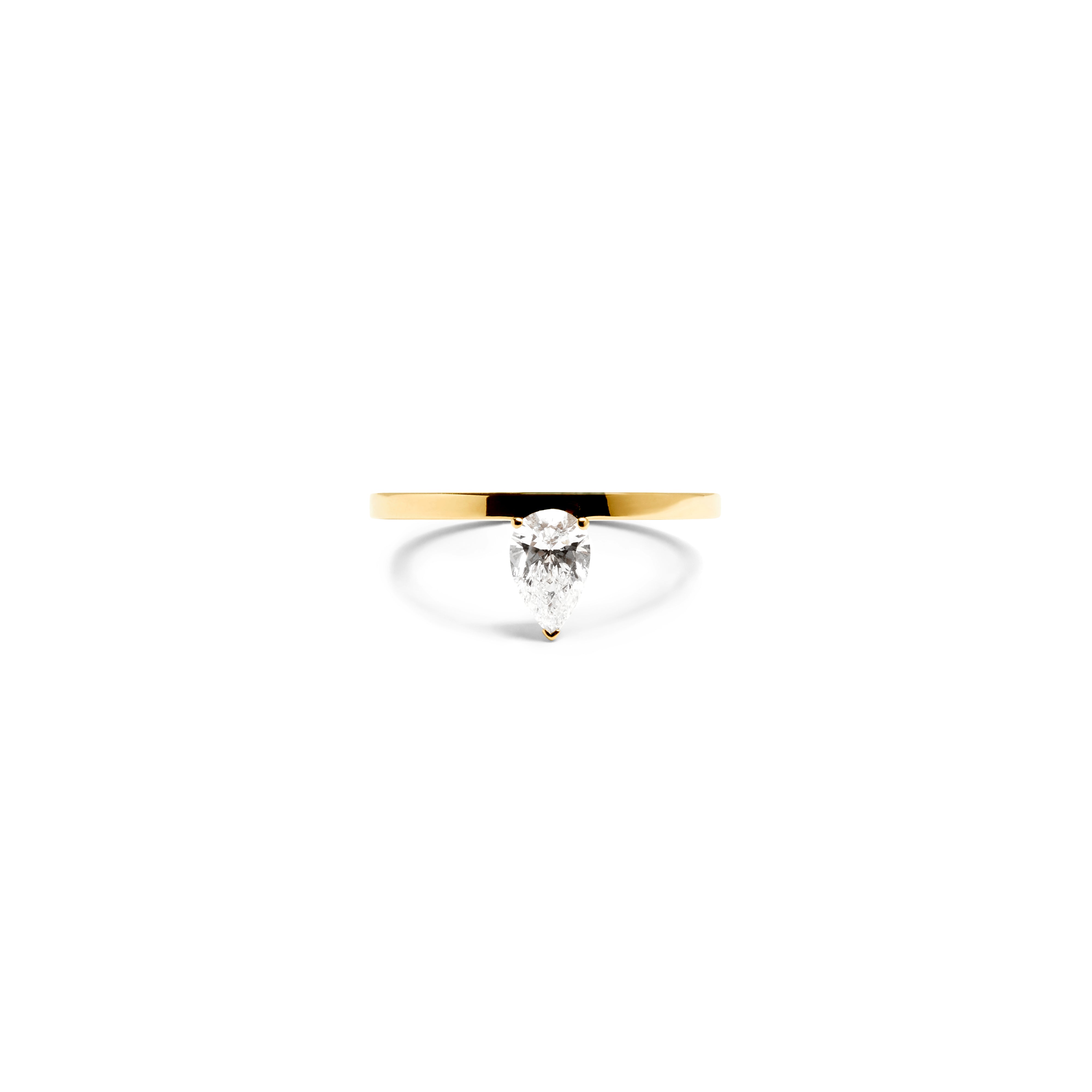 PEAR CUT DIAMOND SLIM RING